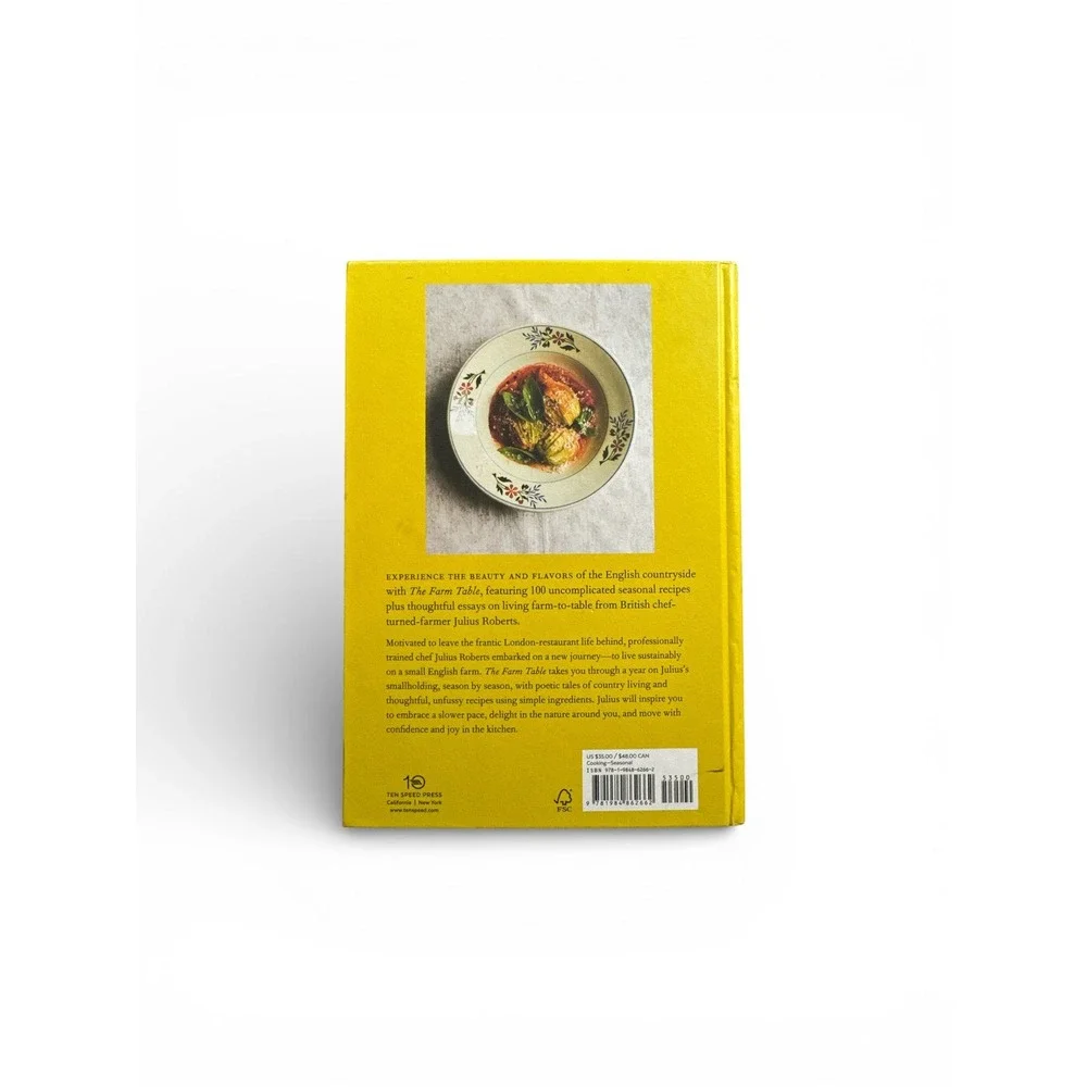 The Farm Table Cookbook by Julius Roberts Hardcover Seasonal‎ Recipes 2023